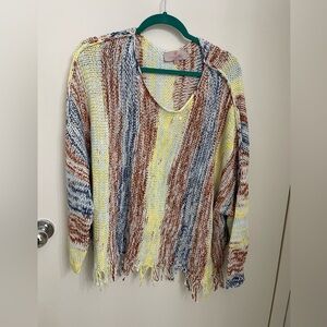 Laurie Felt Baja sweater with fringe